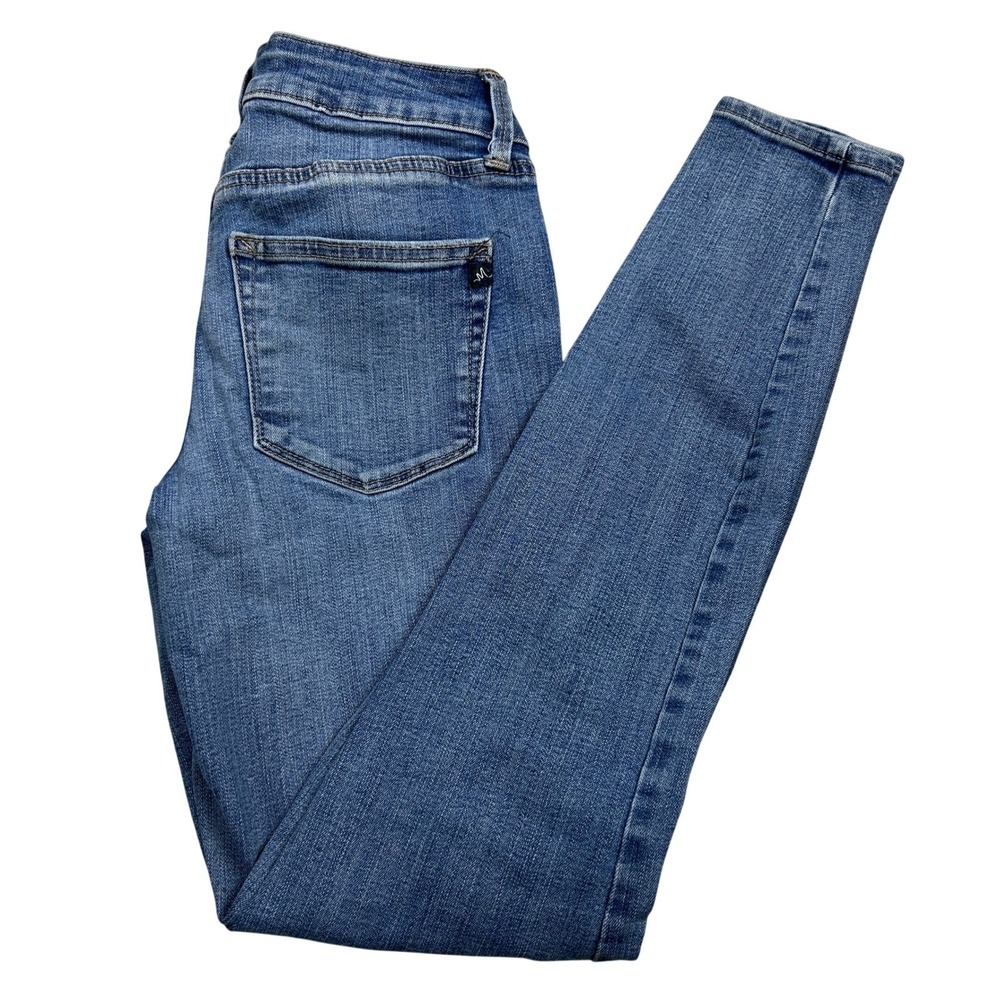 M Jeans by Maurices Mid Rise Skinny Jeans Womens XS Long Blue‎ Stretch 31 Inseam